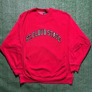 Vintage St. Cloud state Pullover sweatshirt Mens Size Large